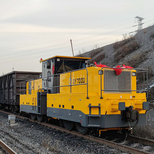 Tracteur ferroviaire de levage hydraulique diesel pour voie routière